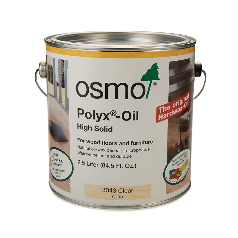 Polyx-Oil - Solvent Based - Finish Color:Clear - Sheen:Satin - Size:2.5 Liter
